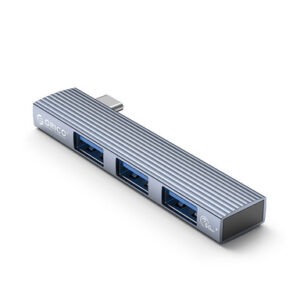 USB-C hub s 3 vhodi, 1x USB 3.0, 2x USB 2.0, Alu, siv, ORICO AH-W13
