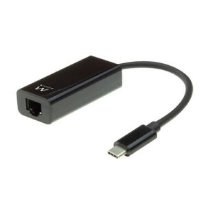 Adapter USB-C v RJ45 Ethernet, črn, Ewent EW9828