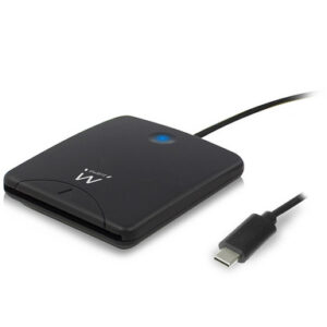 Čitalec pametnih kartic, USB-C, črn, Ewent EW1055