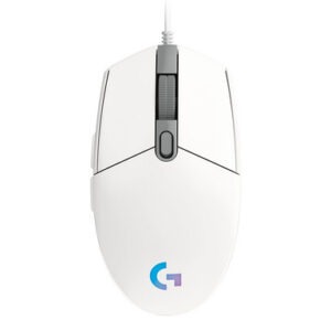 Miška Logitech G102 LIGHTSYNC, bela