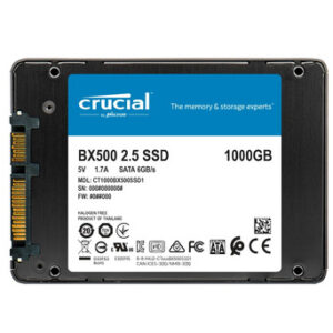 SSD 1TB 2.5" SATA3 3D TLC, 7mm, CRUCIAL BX500