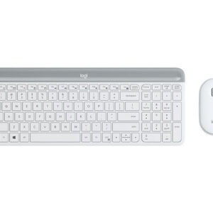 Tipkovnica in miška Logitech Slim Wireless Combo MK470, bela, SLO g.