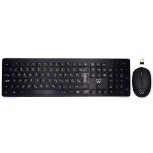 Tipkovnica in miška Ewent Wireless Multimedia Combo, USB, SLO