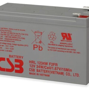 Nadomestna baterija za UPS, 12V, 9Ah, HITACHI-CSB HRL 1234W