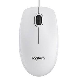 Miška Logitech OEM B100 Optical mouse, bela, USB