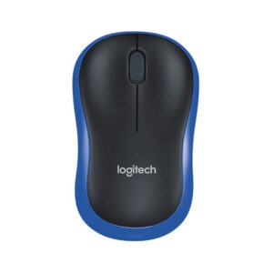 Miška Logitech M185 Wireless, nano, optična, modra