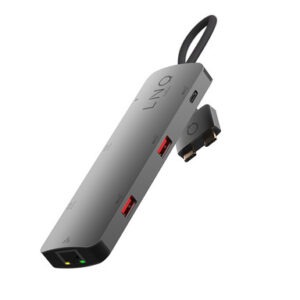 Priključna postaja LINQ 7 in 2 D2 Pro za Mac, RJ45, 2x HDMI 4K 60Hz, 2x USB-C 3.2 Gen2 PD 100W, 2x USB 3.2 Gen2, LQ48011