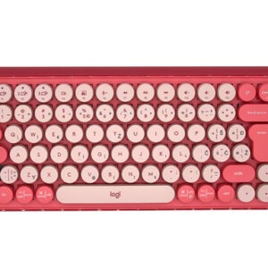 Tipkovnica Logitech POP Keys z EMOJI, mehanska, roza, SLO g.