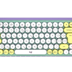 Tipkovnica Logitech POP Keys z EMOJI, mehanska, mint, SLO g.