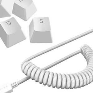 Komplet tipk PBT Keycap Upgrade Set Razer, Mercury White