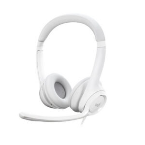 Slušalke Logitech H390, bele, USB