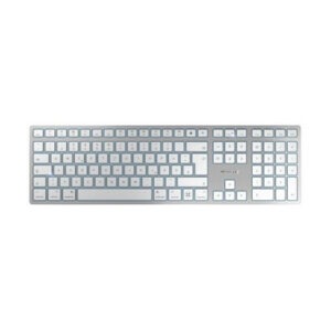 Tipkovnica Cherry KW 9100 Slim for Mac, srebrna, USB-C, UK-SLO g.