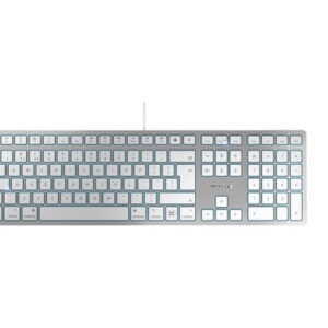 Tipkovnica Cherry KC 6000C Slim for Mac, srebrna, USB-C, UK-SLO g.