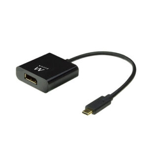 Adapter USB-C v DP 4K, črn, Ewent EW9825