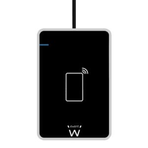 Čitalec pametnih in osebnih kartic Ewent, USB 2.0, NFC brezkontaktni, črn, EW1053