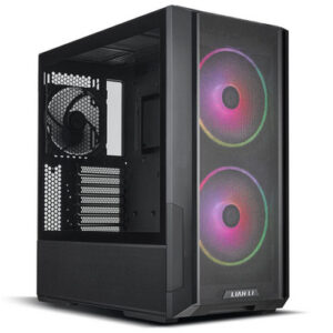 Računalniško ohišje ATX Lian Li LANCOOL 216, Midi-Tower, ARGB, kaljeno steklo, črno