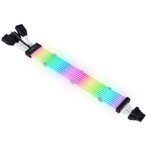 Kabel Lian Li Strimer Plus V2 12VHPWR, 3x 8 v 16-Pin, 8 LED, 335mm, RGB, za grafično kartico
