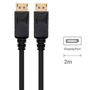 Kabel DisplayPort 1.4, M/M, 8K 60Hz, 4K 240Hz, Shielded, 2m, črn, Ewent EC1406