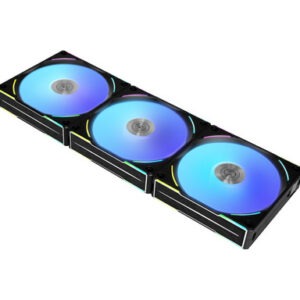 Ventilator za ohišje Lian Li UNI FAN AL120 V2 RGB PWM 120mm, 3 Pack + kontroler , črn