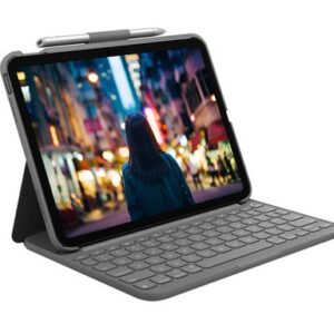 Ovitek s tipkovnico Logitech SLIM FOLIO za iPad (10. gen), siv, SLO g.