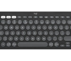 Tipkovnica Logitech Pebble Keys 2 K380s Multi-Device, grafitna, SLO g.
