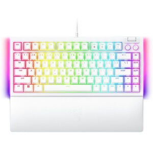 Tipkovnica Razer BlackWidow V4 75%, bela, US SLO g.