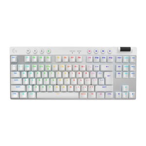 Tipkovnica Logitech G PRO X TKL Brown Tactile, Lightspeed, bela, USB, SLO g.