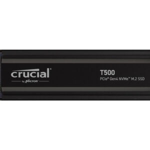 SSD 1TB M.2 80mm PCI-e 4.0 x4 NVMe, CRUCIAL T500 Heatsink