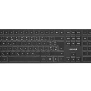 Tipkovnica Cherry KW 9100 Slim, črna, USB-C, UK SLO g.