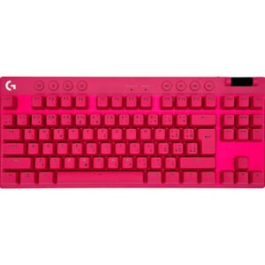 Tipkovnica Logitech G PRO X TKL Brown Tactile, Lightspeed, roza, USB, SLO g.