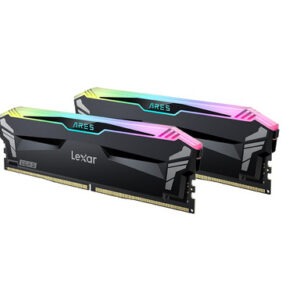RAM DDR5 32GB Kit (2x16) PC5-48000 6000MT/s CL30 1.35V, XMP, Lexar ARES RGB, črn