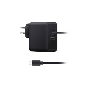 Polnilec za prenosnike Ewent EW3978, 65W, USB Type-C PD, USB-A, črn