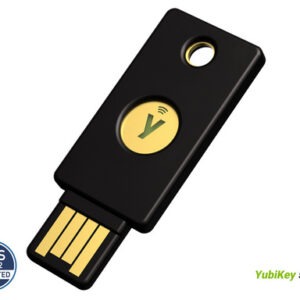 Varnostni ključ Yubico YubiKey 5 NFC FIPS, USB-A, črn