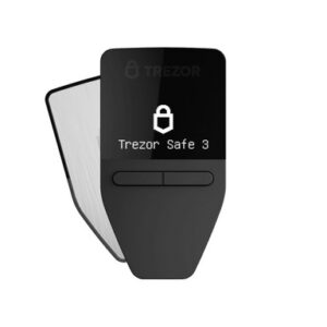 Trezor Safe 3, denarnica za Bitcoin in druge kriptovalute, srebrna