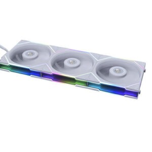 Ventilator za ohišje Lian Li UNI FAN TL 120, ARGB, PWM, 120mm, 3 Pack + Controller, bel