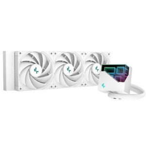 Komplet za tekočinsko hlajenje AIO Liquid Cooler DeepCool LT720 WH, 360mm, RGB, bel