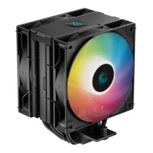 Hladilnik za procesor DeepCool AG400 Digital Plus ARGB, 2x 120mm,  črn