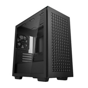Računalniško ohišje DeepCool CH370, Micro-ATX, kaljeno steklo, črno