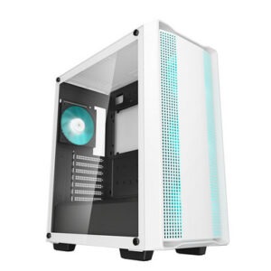 Računalniško ohišje DeepCool CC560 WH V2, ATX, LED, kaljeno steklo, belo