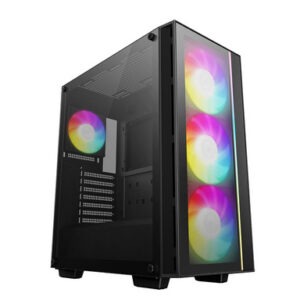 Računalniško ohišje DeepCool MATREXX 55 V4 C, ATX, ARGB, kaljeno steklo, črno