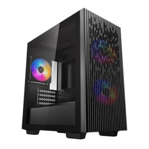 Računalniško ohišje DeepCool MATREXX 40 3FS, Micro-ATX, kaljeno steklo, črno