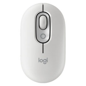 Miška Logitech POP Mouse z EMOJI, Bluetooth, bela
