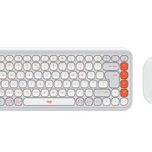 Tipkovnica in miška Logitech POP Icon Combo, Bluetooth, bela, SLO g.