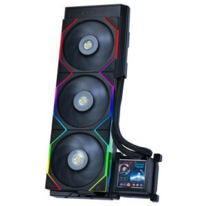 Komplet za tekočinsko hlajenje AIO Liquid Cooler Lian Li HydroShift LCD 360TL, ARGB, črn