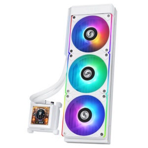 Komplet za tekočinsko hlajenje AIO Liquid Cooler Lian Li HydroShift LCD 360R, ARGB, bel