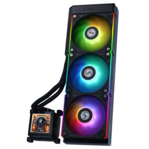Komplet za tekočinsko hlajenje AIO Liquid Cooler Lian Li HydroShift LCD 360R, ARGB, črn