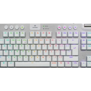 Tipkovnica Logitech G915 X LIGHTSPEED TKL, GL Tactile, Wireless, bela, SLO g.