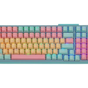 Tipkovnica Cooler Master MK770 Wireless, BT, Kailh Box V2 Red, PBT, RGB, zelena, US
