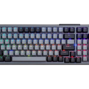 Tipkovnica Cooler Master MK770 Wireless, BT, Kailh Box V2 Red, PBT, RGB, siva, US