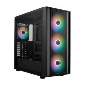 Računalniško ohišje Cooler Master MasterBox 600, ATX, Midi-Tower, ARGB, kaljeno steklo, črno
